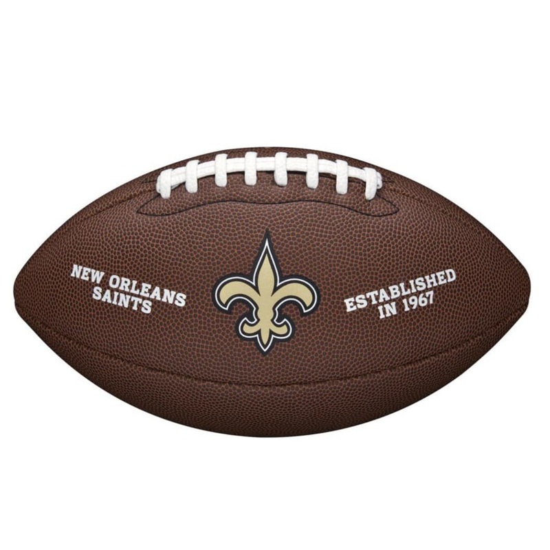 New Orleans Saints Wilson NFL Team Full Size Football – Brown