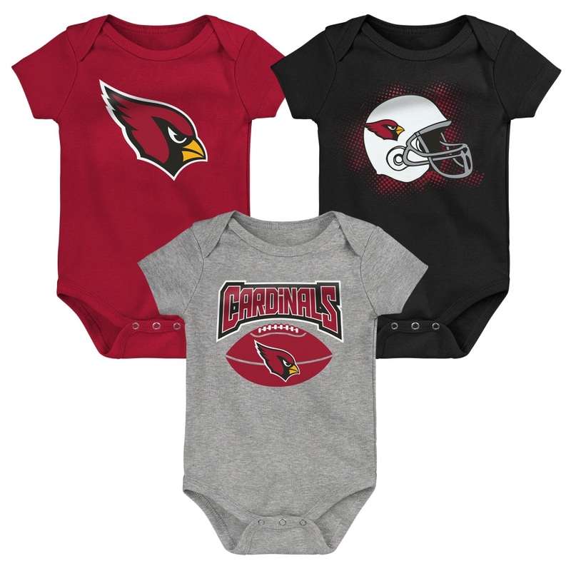 NFL Arizona Cardinals Infant Outerstuff Game On 3-Piece Onesie Set