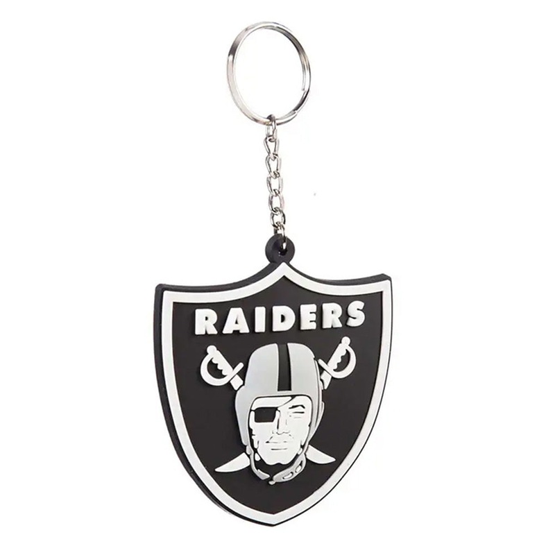 NFL Las Vegas Raiders Evergreen Rubber Keychain