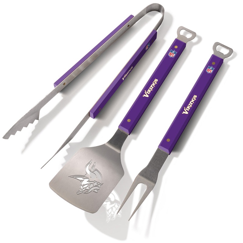 NFL Minnesota Vikings YouTheFan Spirit Series 3-Piece BBQ Set