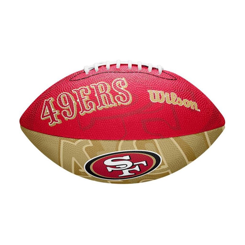 San Francisco 49ers Wilson NFL Team Tailgate Junior Size Football
