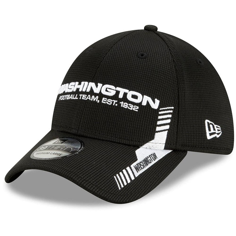 Washington Commanders New Era NFL 2021 Sideline Home 39THIRTY Flex Fit Hat – Black