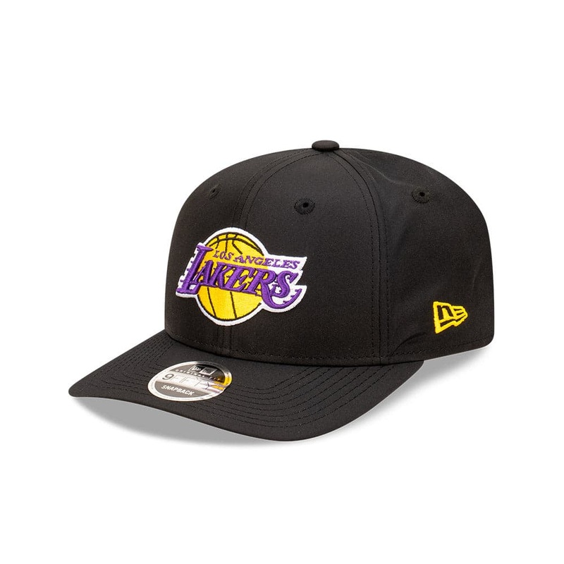 Youths Los Angeles Lakers New Era NBA Team Prolite 9FIFTY Pre-Curved Snapback Hat – Black