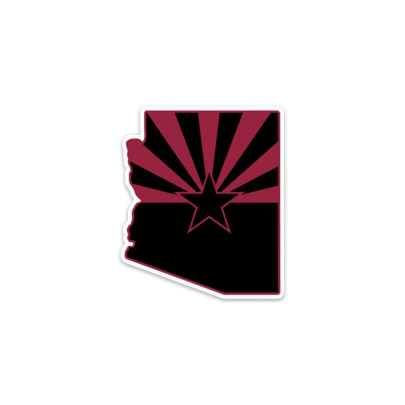 #AllAZ 2.5″x3″ Decal – Red & Black