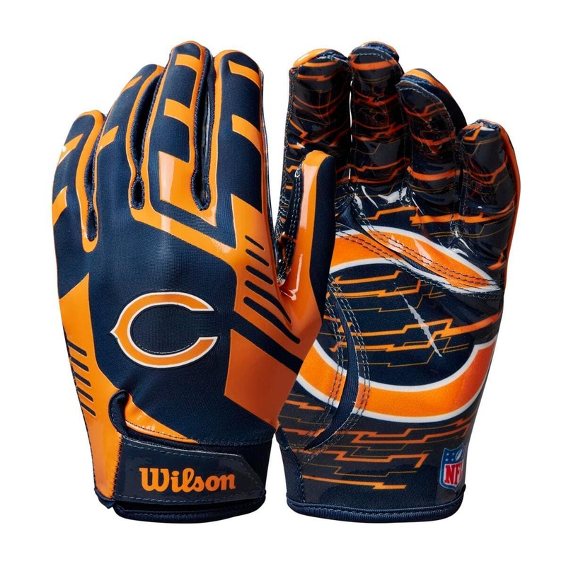 Chicago Bears Wilson NFL Team Stretch Fit Receiver Gloves