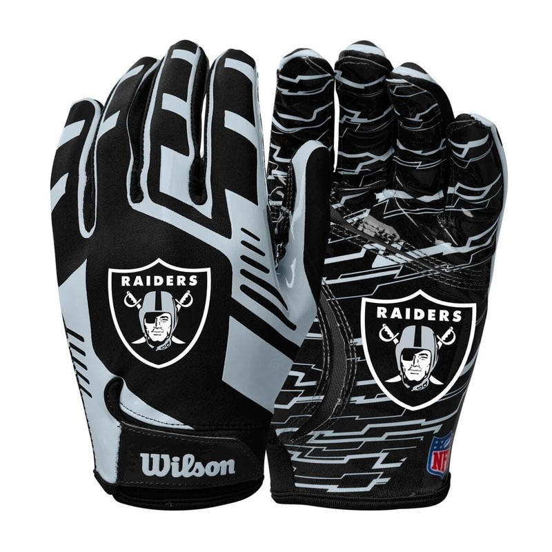 Las Vegas Raiders Wilson NFL Team Stretch Fit Receiver Gloves