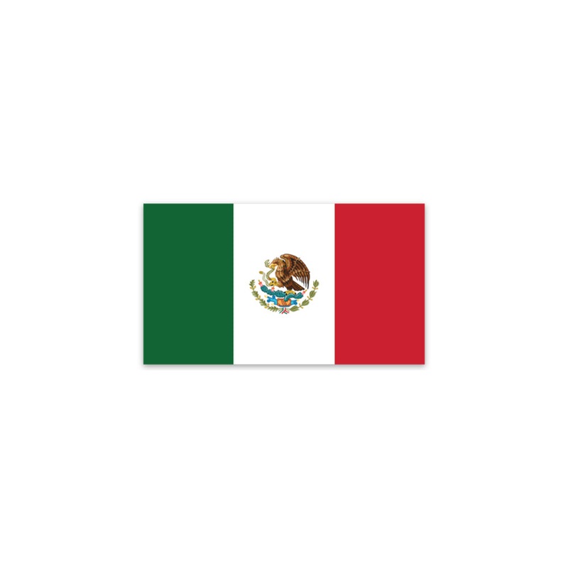 Mexico 3″ Flag Decal