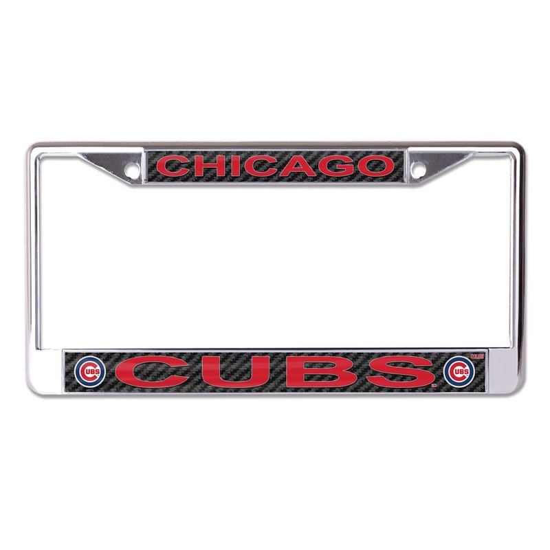 MLB Chicago Cubs WinCraft Carbon License Plate Frame