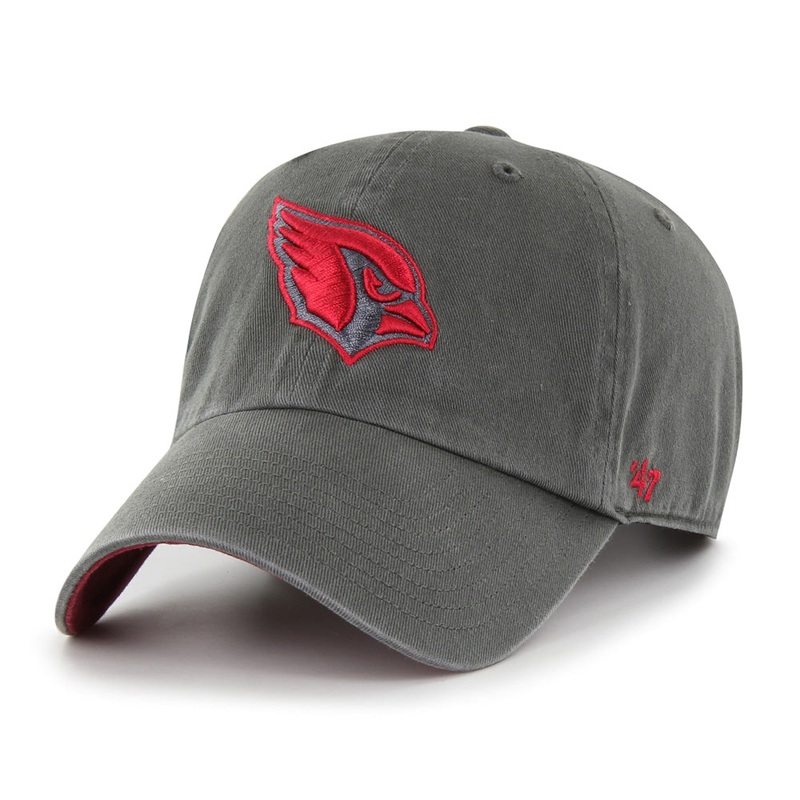 NFL Arizona Cardinals ’47 Industrial Clean Up Adjustable Hat – Charcoal