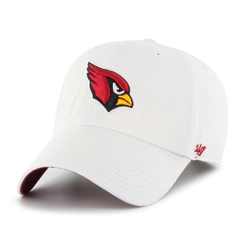 NFL Arizona Cardinals ’47 Logo UV Clean Up Adjustable Hat – White