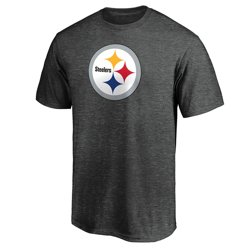 NFL Pittsburgh Steelers Fanatics Team Logo T-Shirt – Charcoal