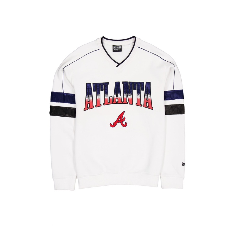 Atlanta Braves Sport Classics White Crewneck