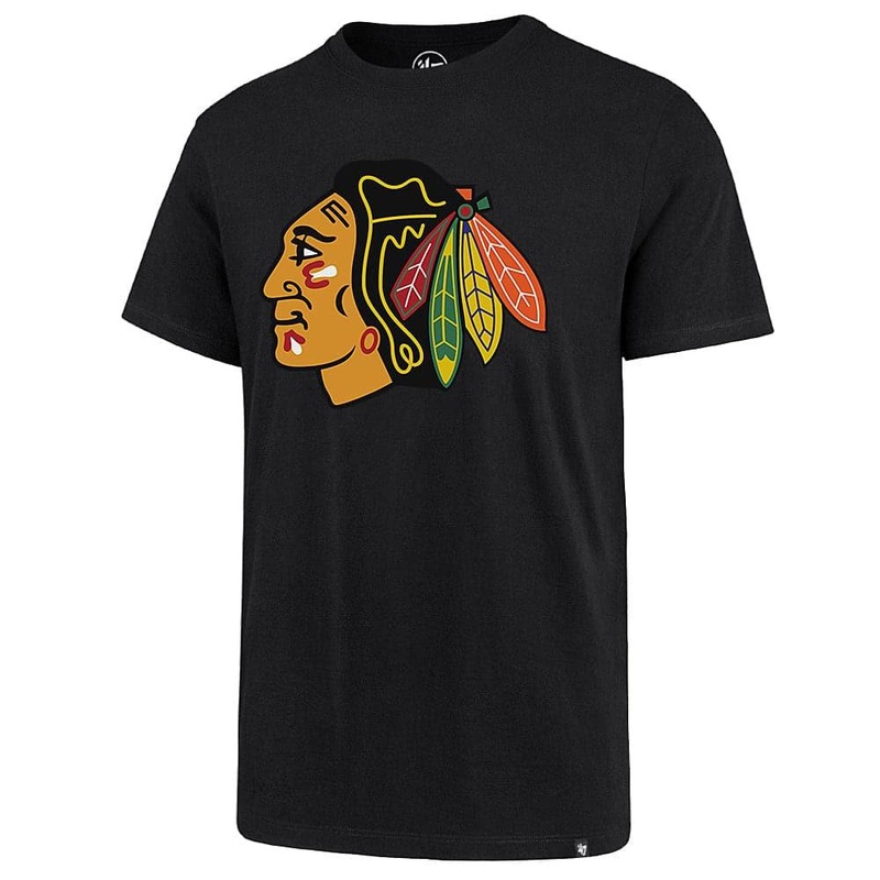 Chicago Blackhawks ’47 NHL Imprint Echo T-Shirt – Black