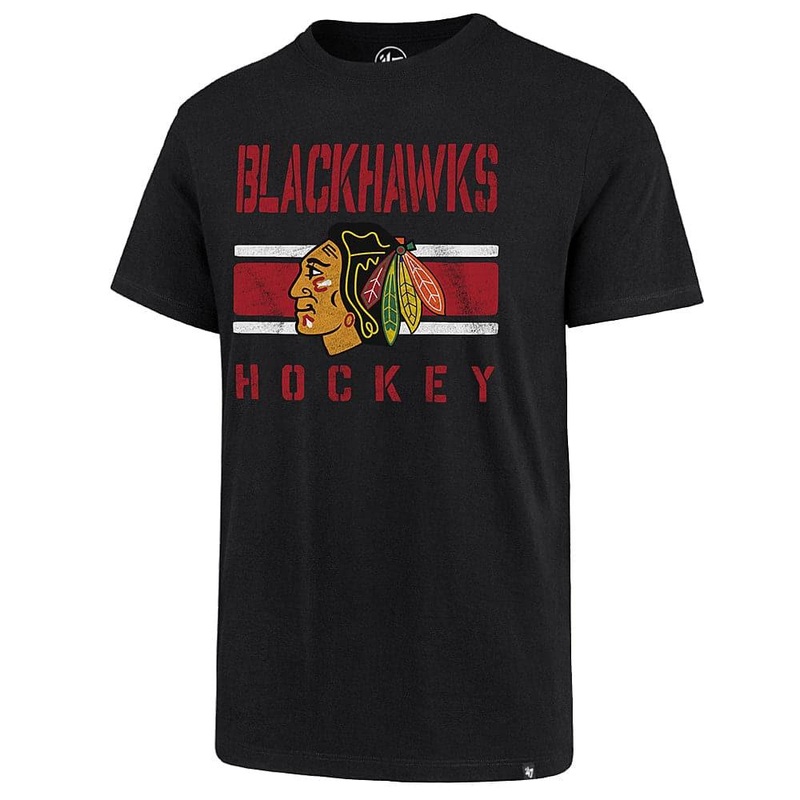 Chicago Blackhawks ’47 NHL Team Echo T-Shirt – Black