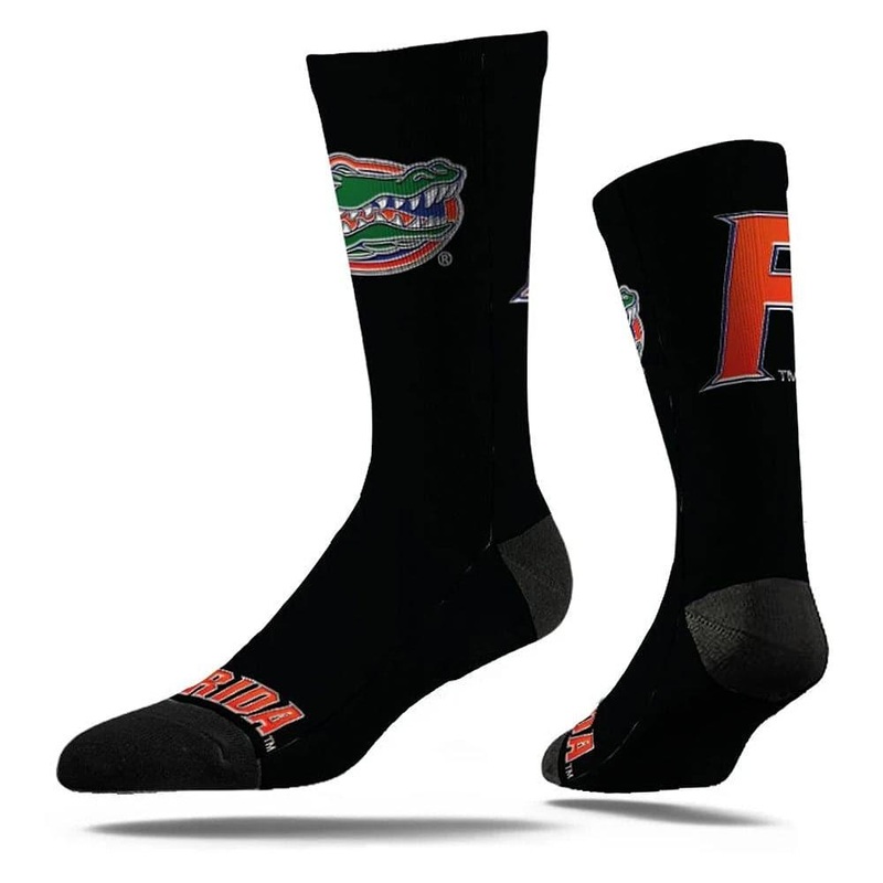 Florida Gators Strideline NCAA Team Chrome Classic Crew Socks – Black
