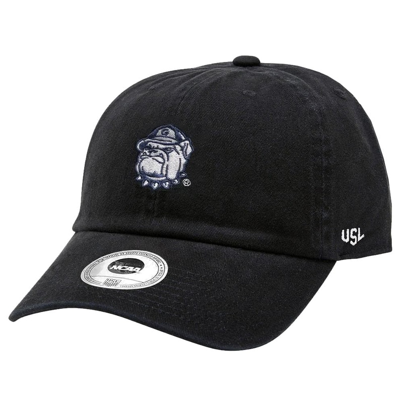 Georgetown Hoyas USL NCAA Small Logo Strapback Hat – Washed Black