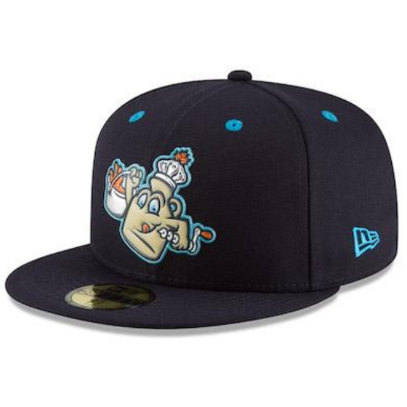 New Era Vermont Lake Monsters Maple Kings On-Field Liquid Chrome Fitted Hat