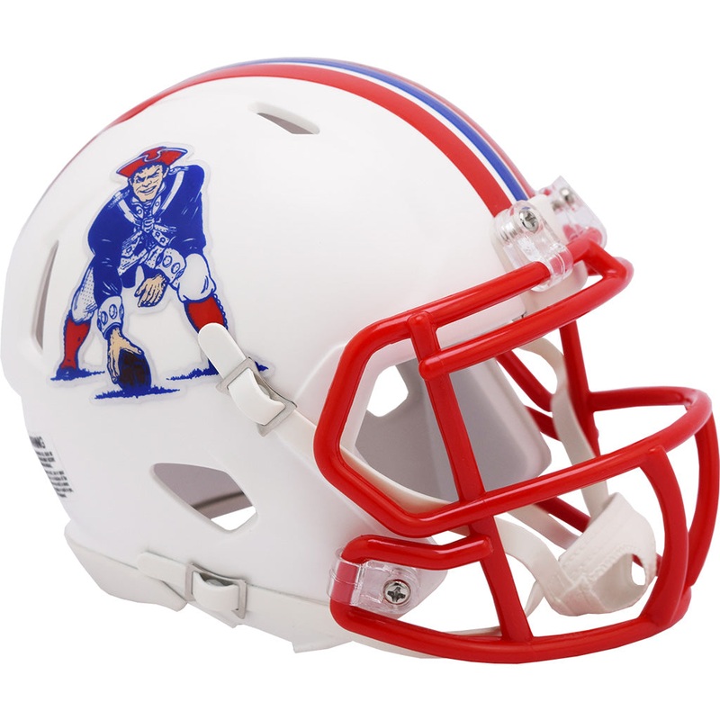 NFL New England Patriots Riddell ’90 Throwback Mini Speed Helmet