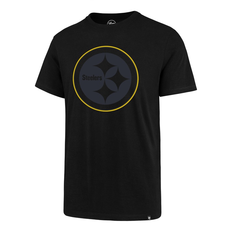 NFL Pittsburgh Steelers ’47 Pop Imprint Super Rival T-Shirt – Black