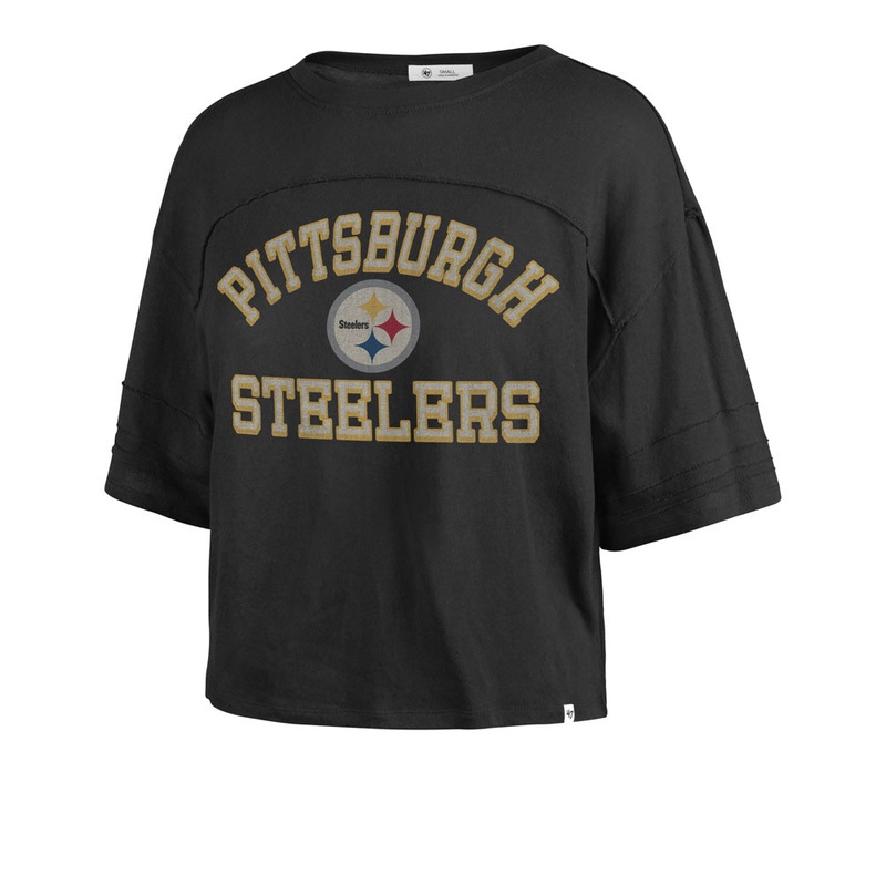 NFL Pittsburgh Steelers Women’s ’47 Half Moon Stevie Crop Top