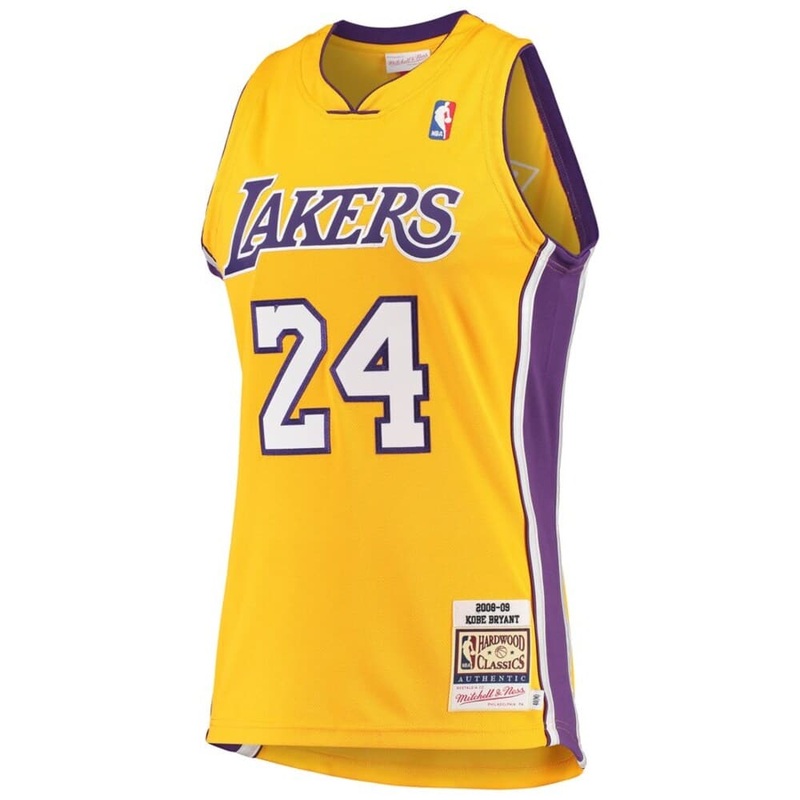 Kobe Bryant Los Angeles Lakers Mitchell & Ness NBA 08-09 Home Authentic Jersey – Yellow