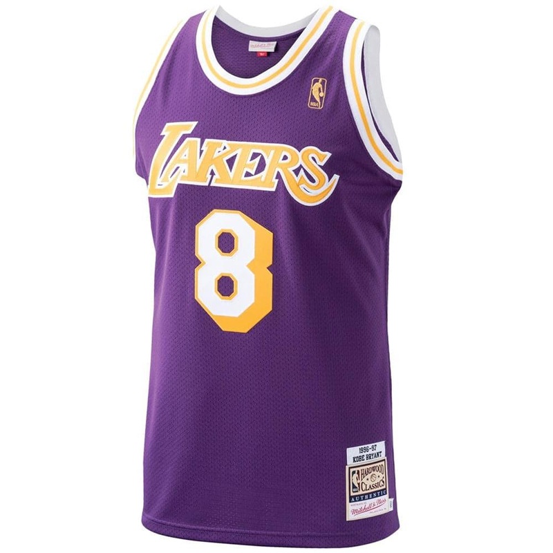 Kobe Bryant Los Angeles Lakers Mitchell & Ness NBA 96-97 Road Authentic Jersey – Purple