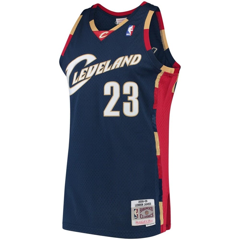 LeBron James Cleveland Cavaliers Mitchell & Ness NBA 08-09 Swingman Jersey – Navy