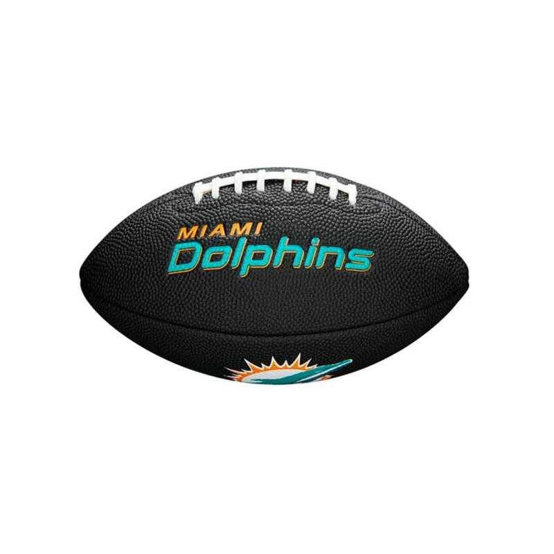 Miami Dolphins Wilson NFL Mini Size Team Football – Black