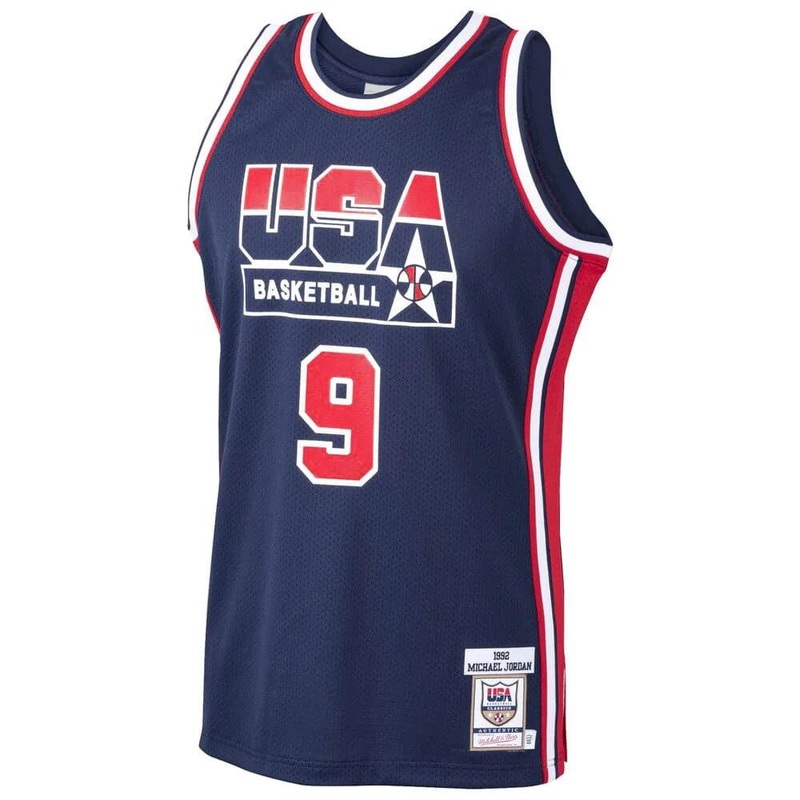 Michael Jordan Chicago Bulls Mitchell & Ness NBA 92 USA Dream Team Authentic Jersey – Navy