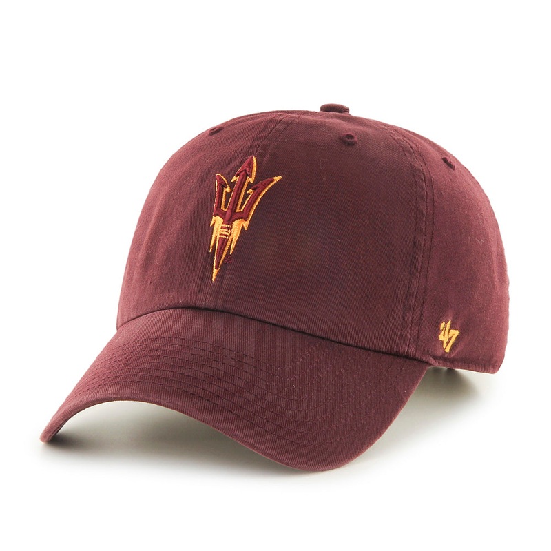 NCAA Arizona State Sun Devils ’47 Logo Clean Up Adjustable Hat – Maroon