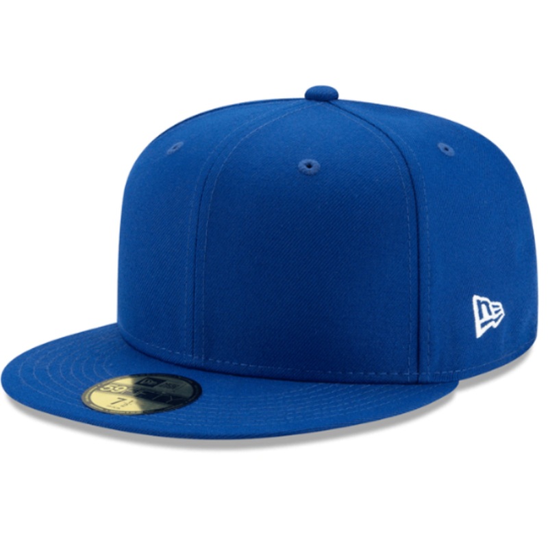 New Era Blue Blank 59Fifty Fitted Hat