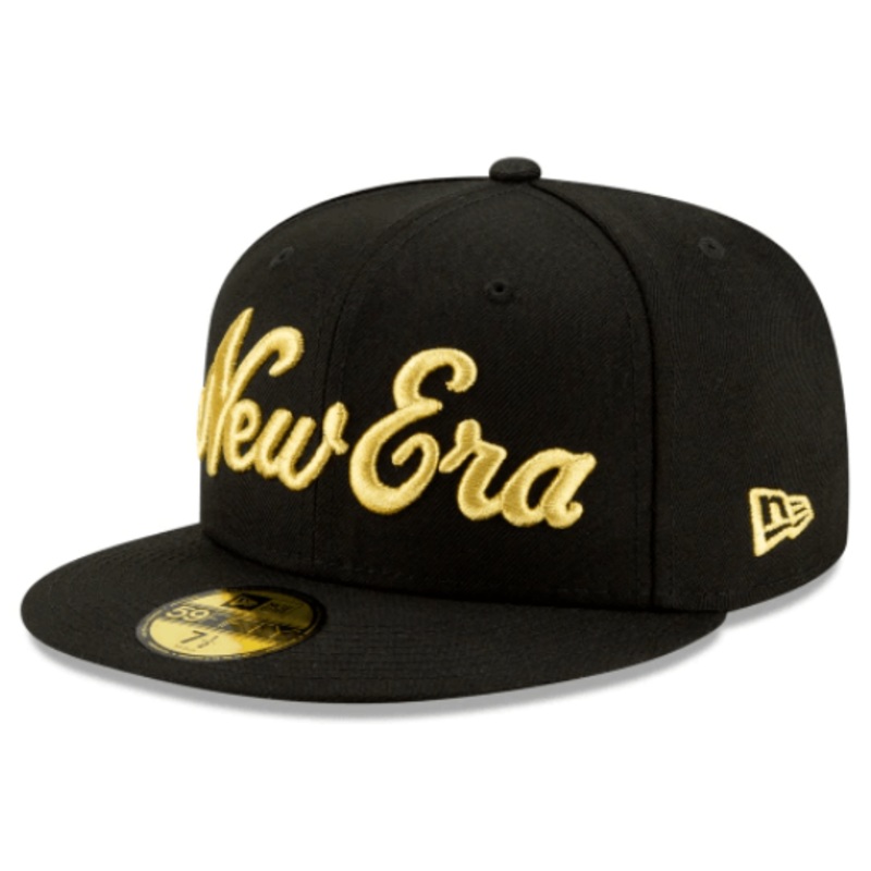 New Era Gold Script 59Fifty Fitted Hat