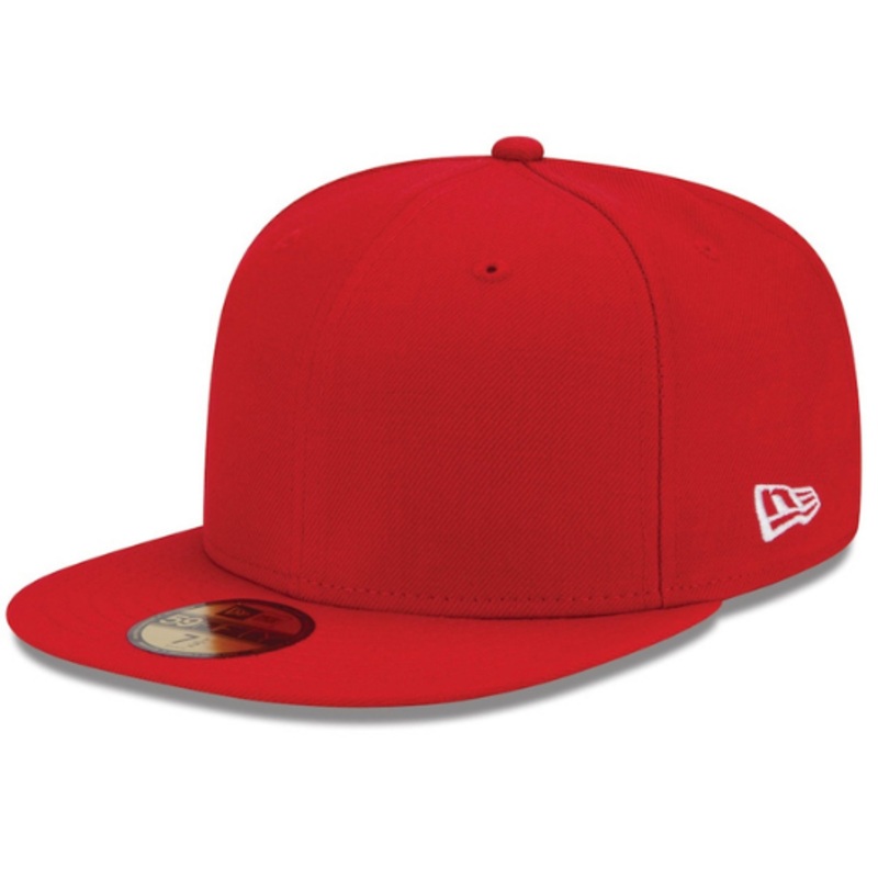 New Era Red Blank 59Fifty Fitted Hat
