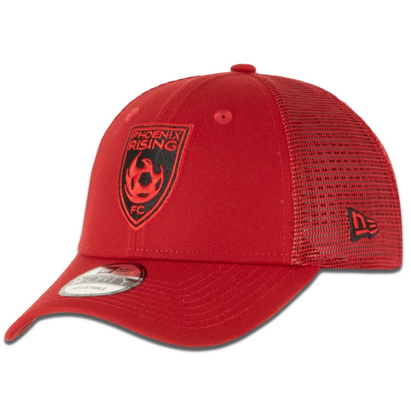 Phoenix Rising New Era Inferno 9FORTY Trucker Adjustable Hat – Red