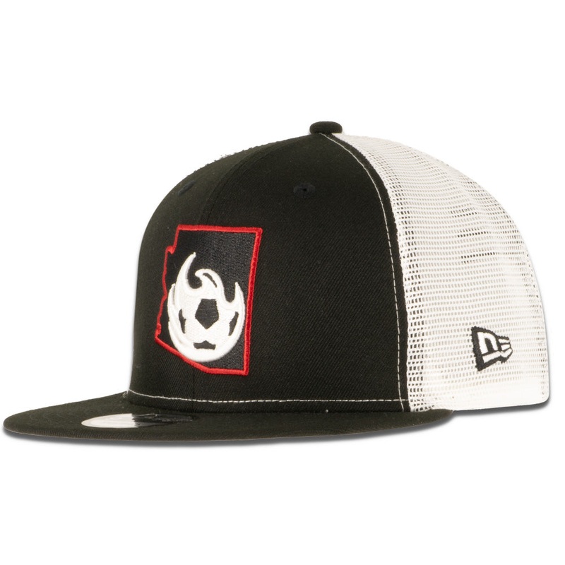 Phoenix Rising New Era Native Fireball 9FIFTY Trucker Snapback Hat – Black