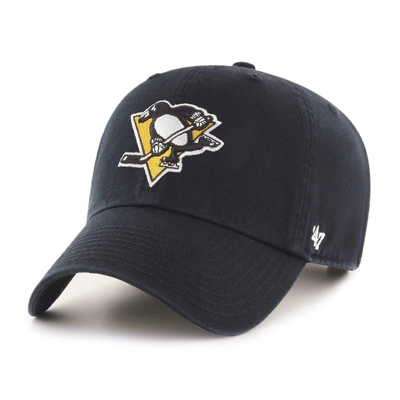 Pittsburgh Penguins ’47 NHL Team Clean Up Strapback Hat – Black