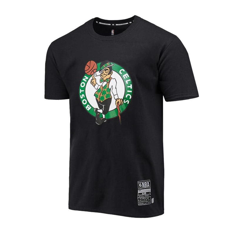 Youths Boston Celtics NBA Essentials Team Logo T-Shirt – Black