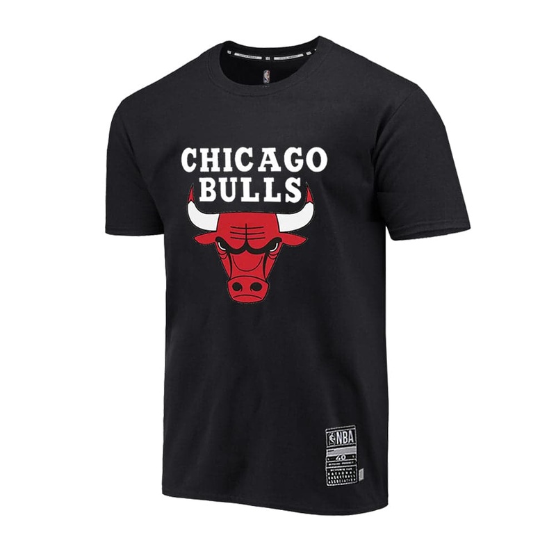 Youths Chicago Bulls NBA Essentials Team Logo T-Shirt – Black