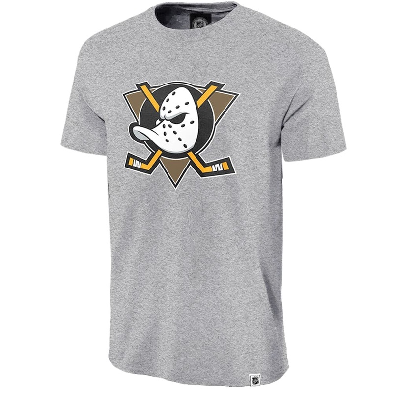 Anaheim Mighty Ducks Majestic NHL Team Logo T-Shirt – Grey Marle