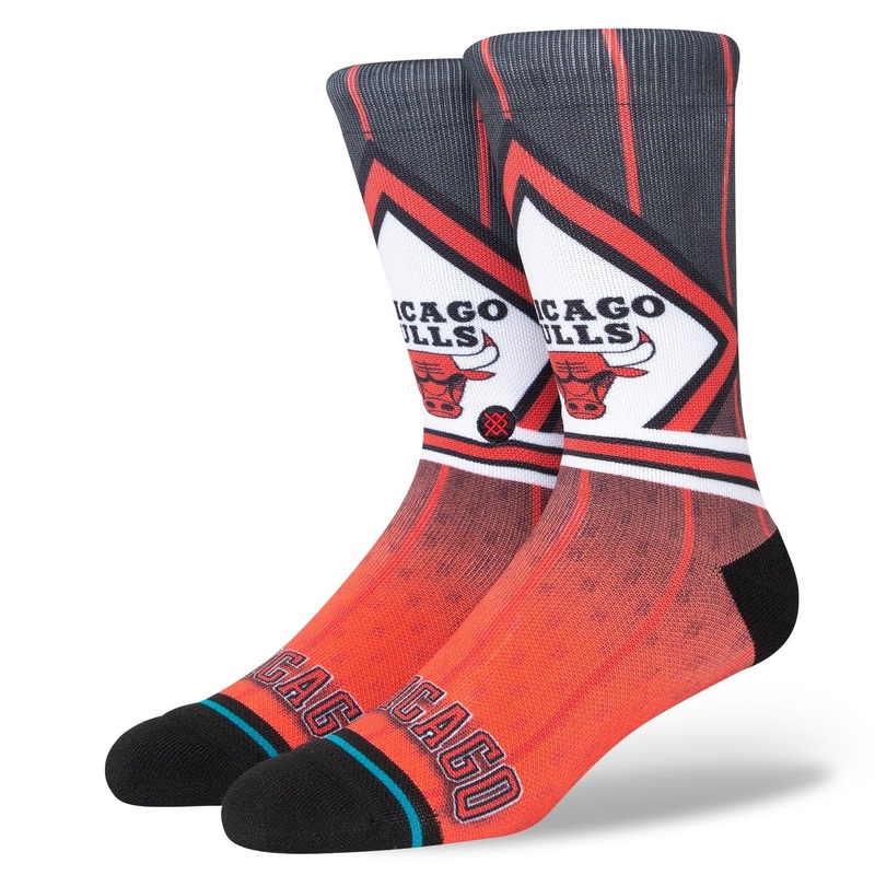 Chicago Bulls Stance NBA HWC Logo Fader Crew Socks – Black