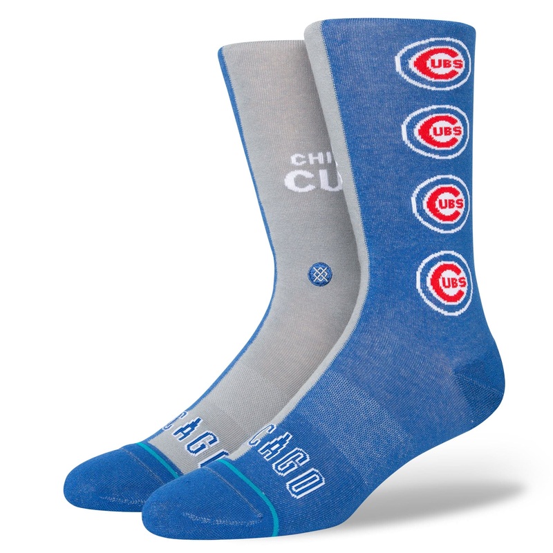 Chicago Cubs Stance MLB Grey Split Crew Socks – Blue