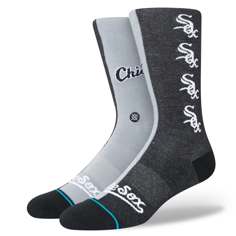 Chicago White Sox Stance MLB Grey Split Crew Socks – Black