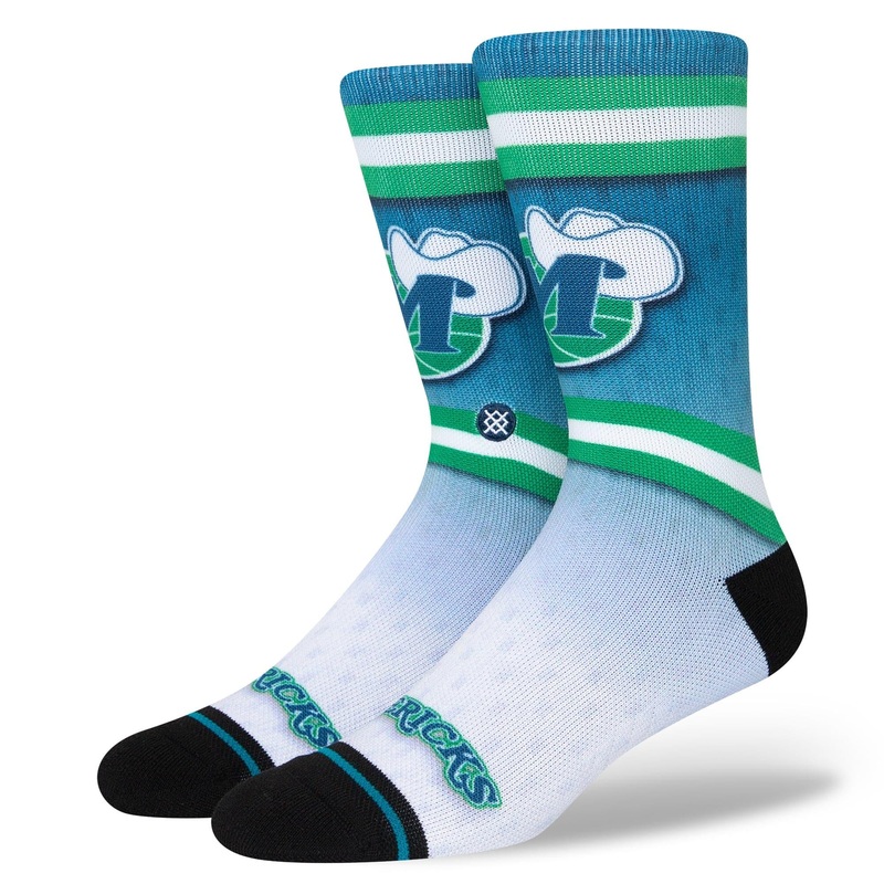 Dallas Mavericks Stance NBA HWC Logo Fader Crew Socks – Blue
