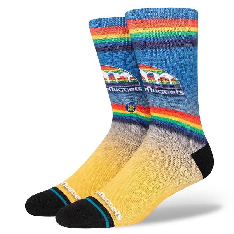 Denver Nuggets Stance NBA HWC Logo Fader Crew Socks – Royal