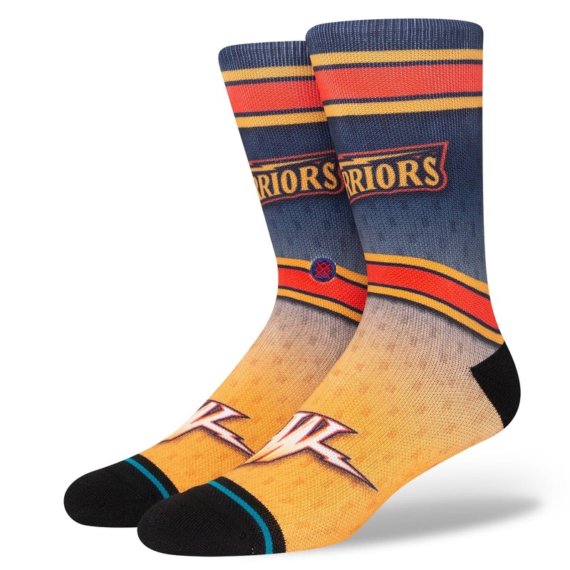 Golden State Warriors Stance NBA HWC Logo Fader Crew Socks – Navy