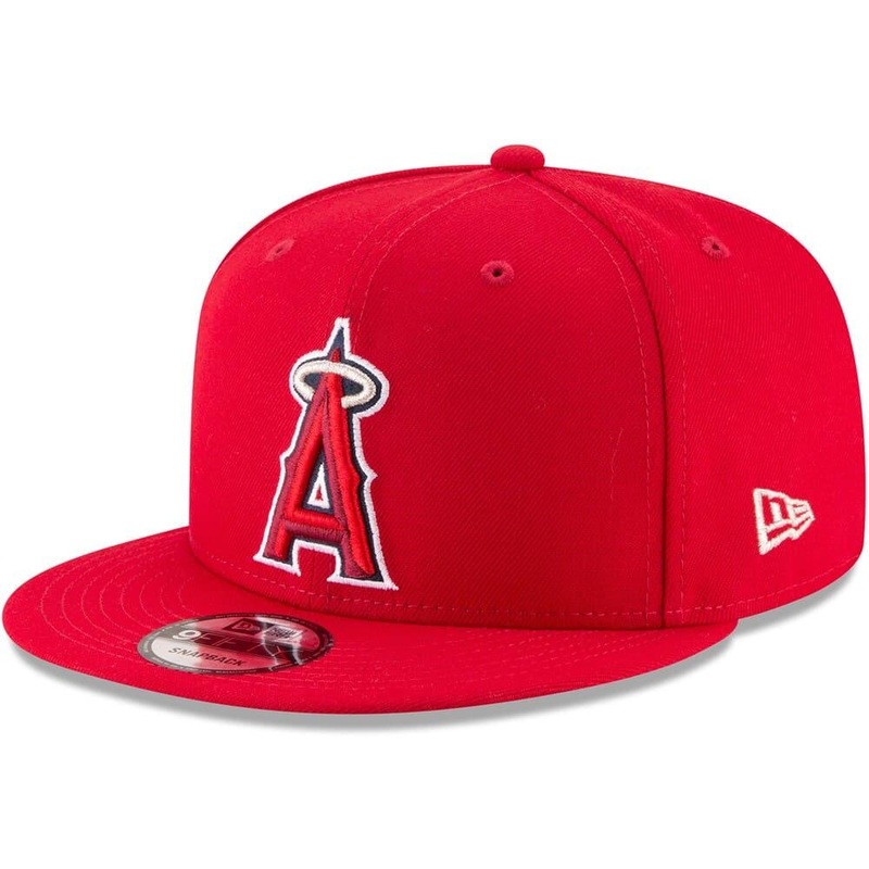 Los Angeles Angels New Era MLB Team Basic 9FIFTY Snapback Hat – Red