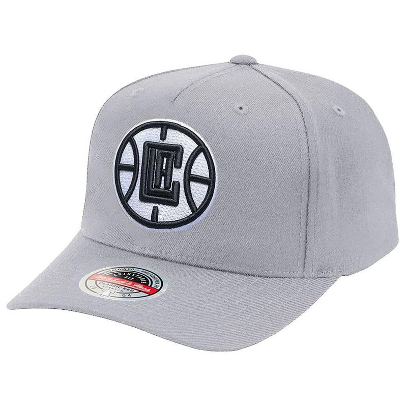Los Angeles Clippers Mitchell & Ness NBA Greytones Classic Red Snapback Hat – Grey