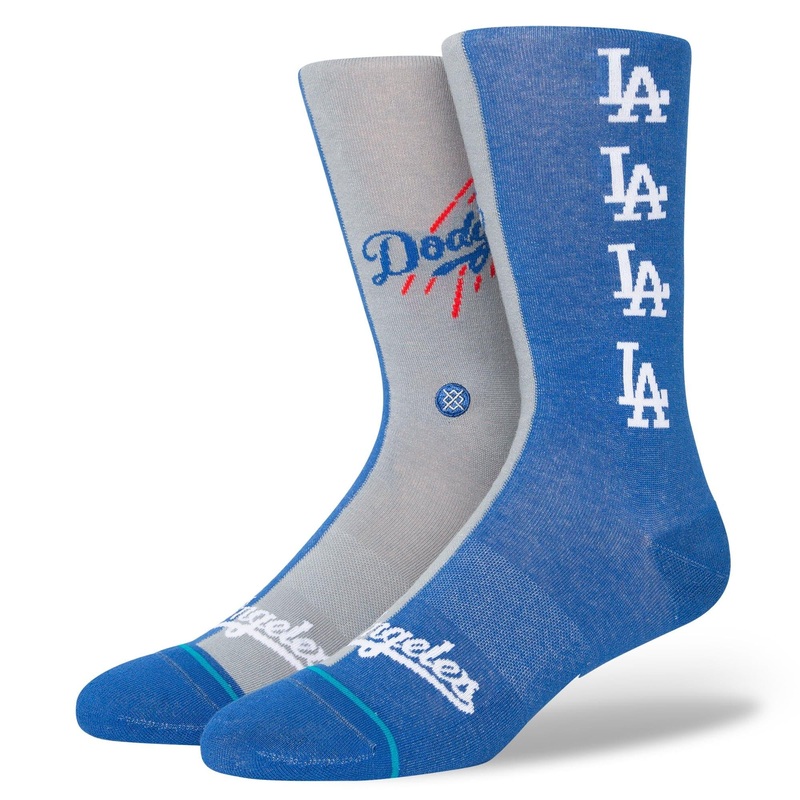 Los Angeles Dodgers Stance MLB Grey Split Crew Socks – Royal