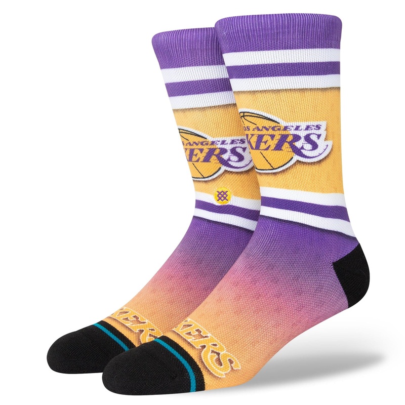 Los Angeles Lakers Stance NBA HWC Logo Fader Crew Socks – Purple