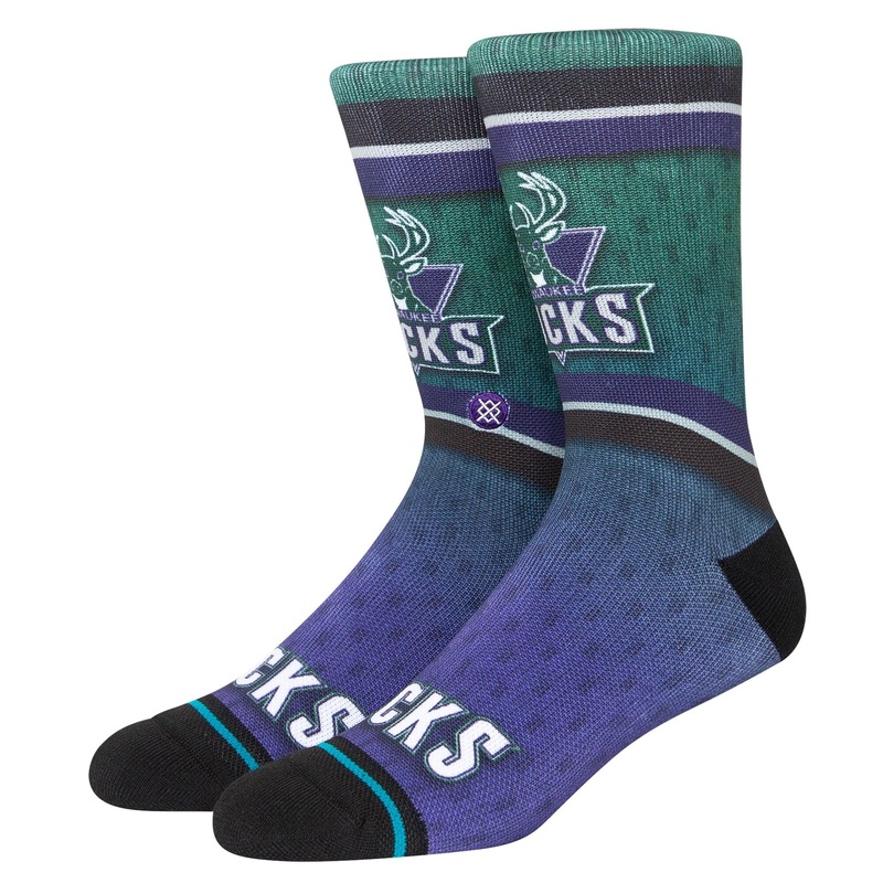 Milwaukee Bucks Stance NBA HWC Logo Fader Crew Socks – Forest